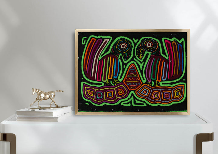 Black And Green Coy Lovebird Mola