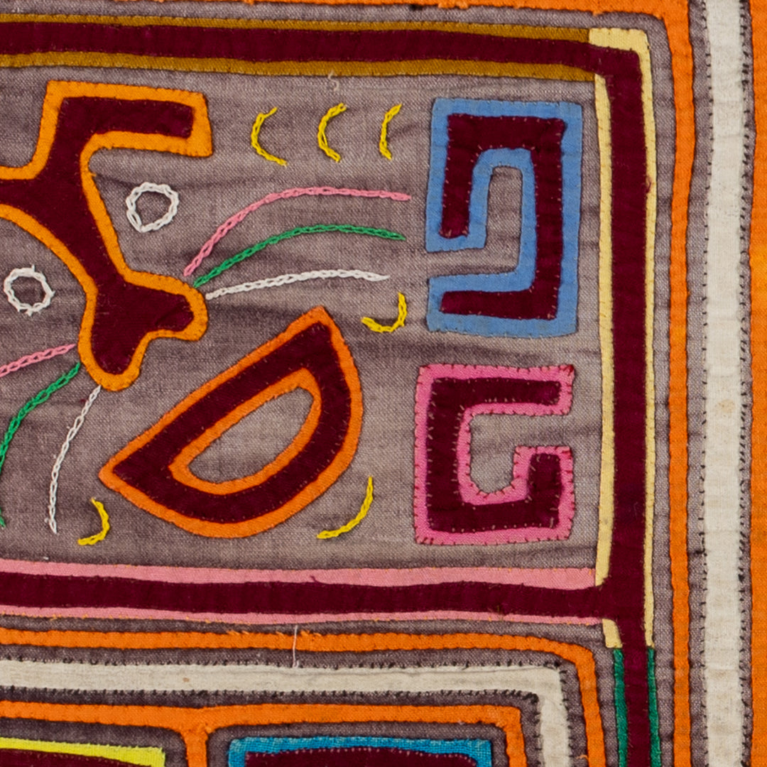 Vintage Orange Kite Mola
