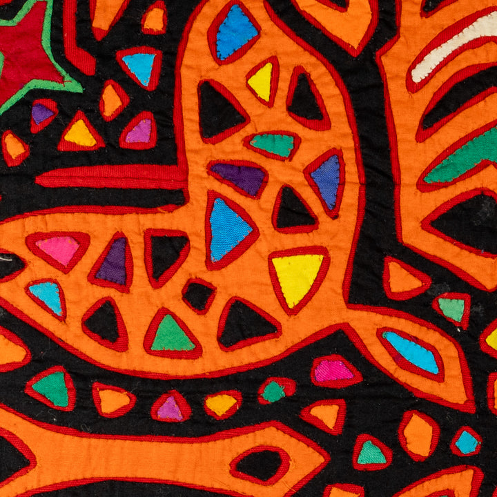 Psychedelic Orange Tulip Flowers Museum Quality Mola