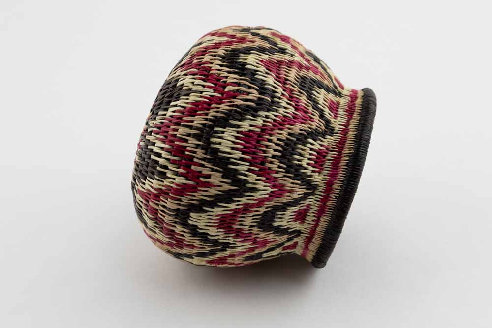 Wounaan Indian Hand Woven Angry Seas Basket Panama