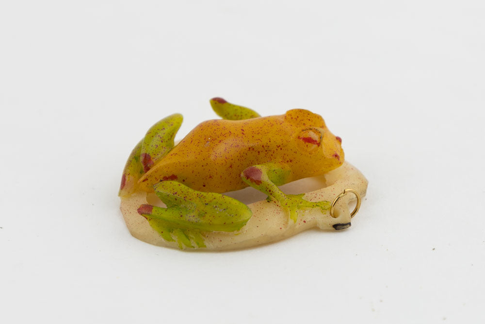 Wounaan Poison Dart Frog Tagua Nut Pendant Hand Carved Panama
