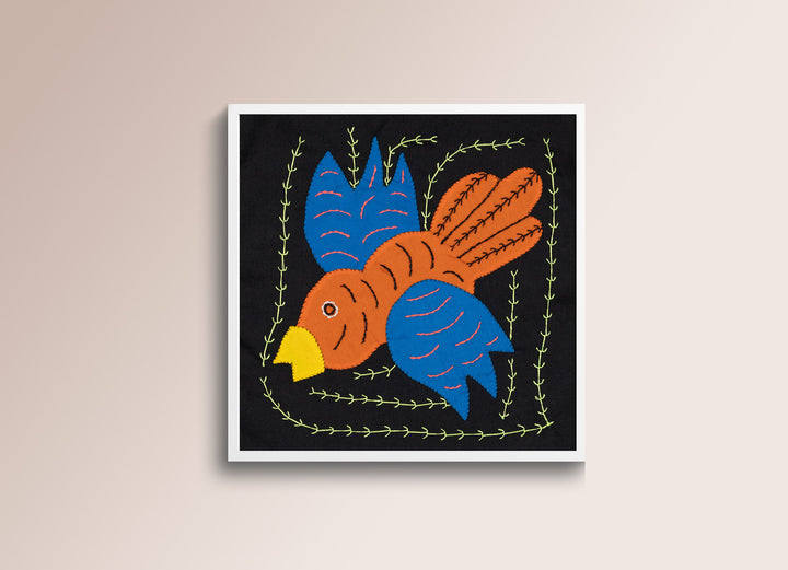 Orange And Blue Dive Bomber Bird Molita