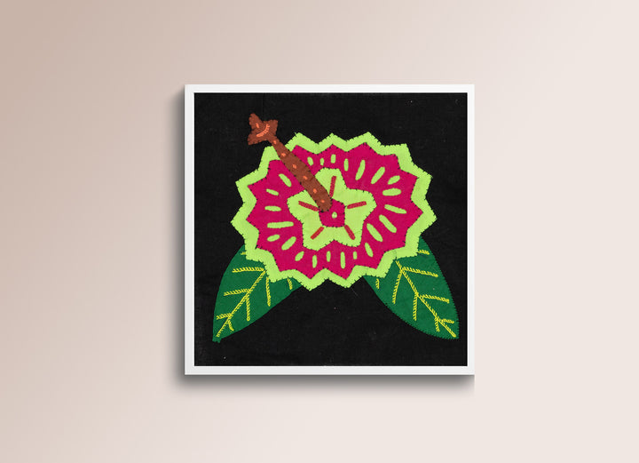 Green And Pink Flower Molita