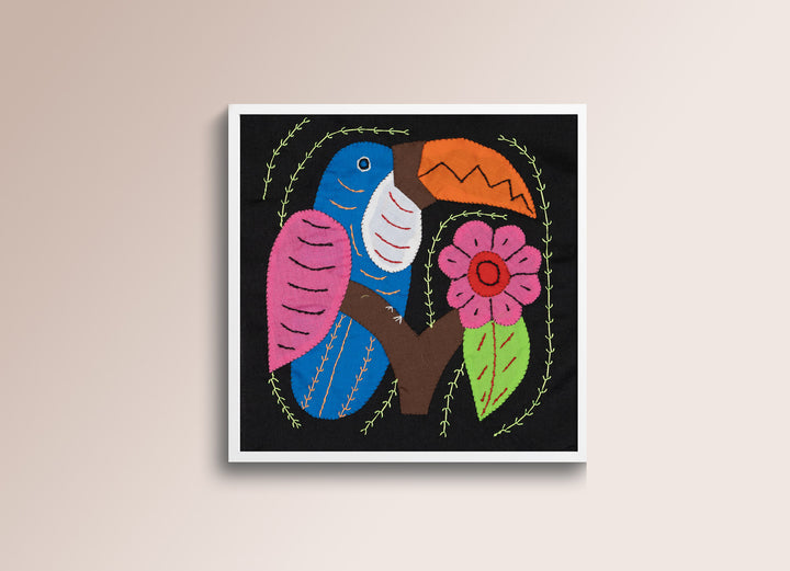 Pink And Blue Toucan Parrot Bird Molita