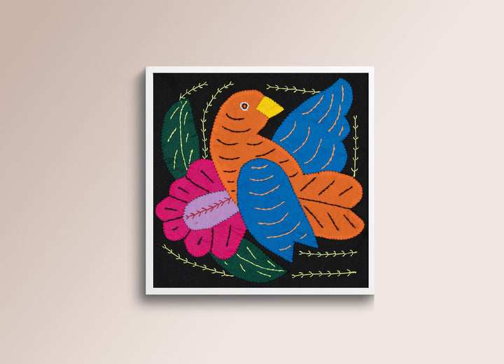 Orange And Blue Bird Molita