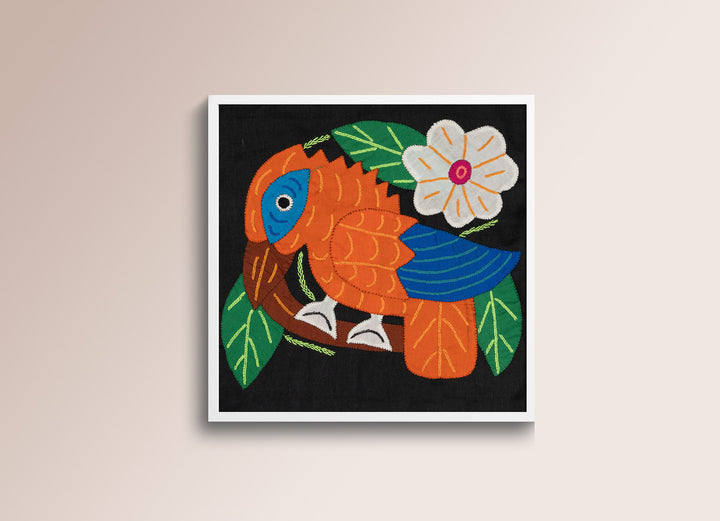 Orange and Blue Kingfisher Bird Molita