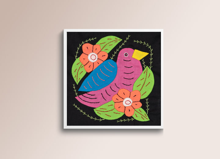 Pink And Blue Seedeater Bird Molita