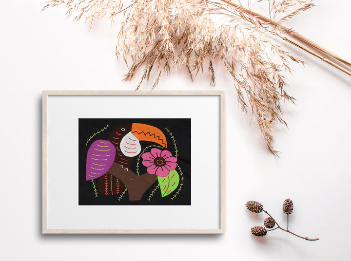 Brown And Purple Toucan Parrot Bird Molita