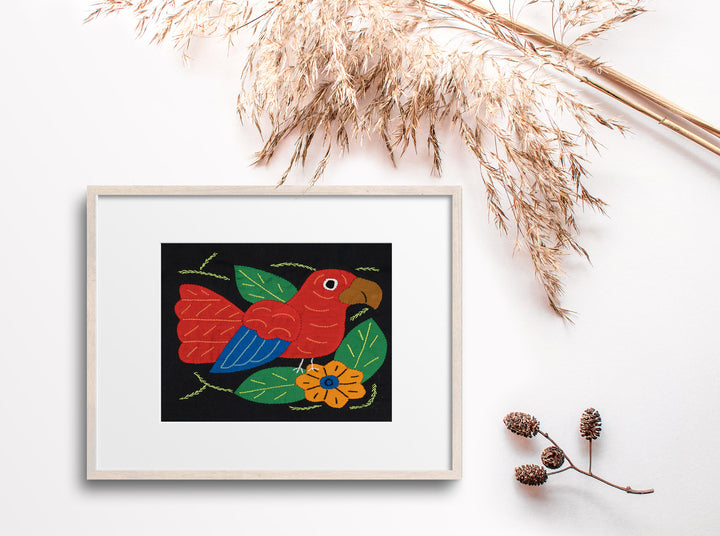 Red And Blue Parrot Bird Molita