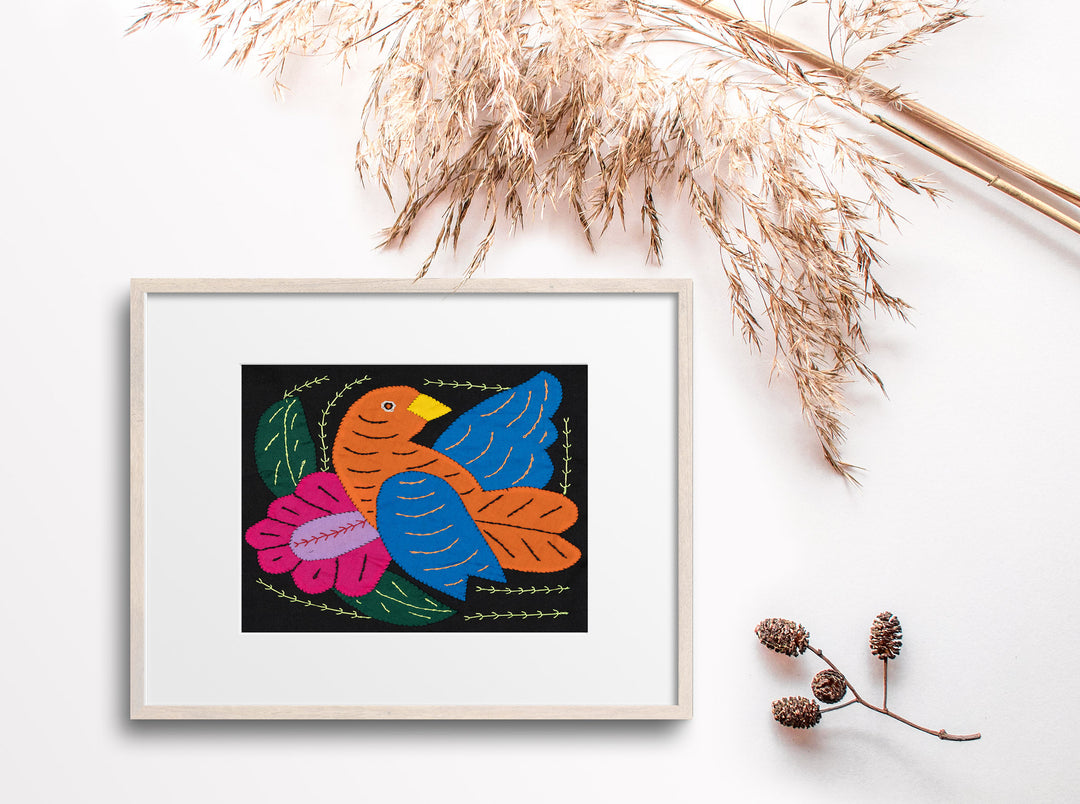 Orange And Blue Bird Molita