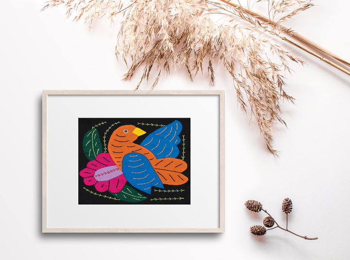 Orange And Blue Bird Molita