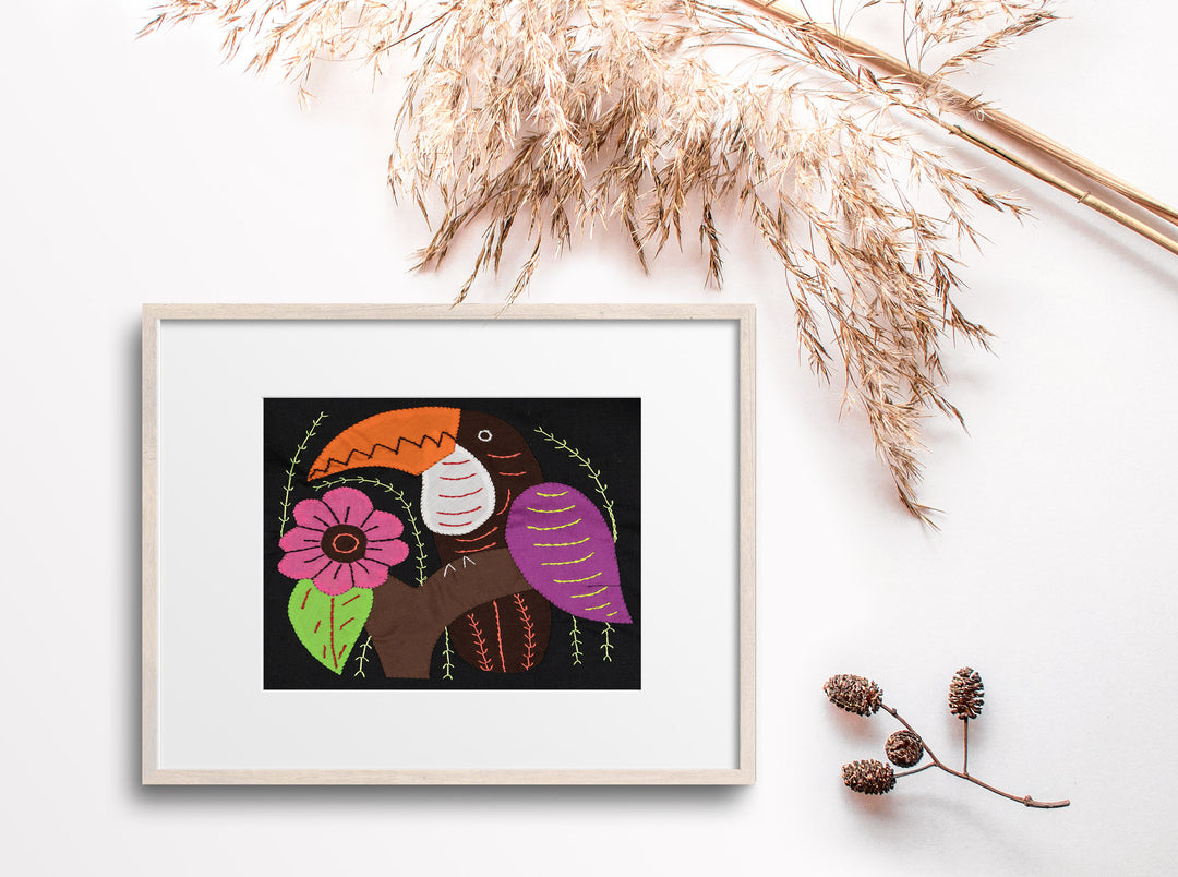 Purple And Brown Toucan Parrot Bird Molita