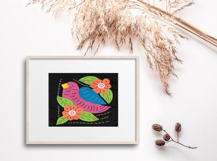Pink And Blue Bird Molita