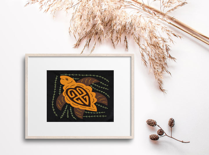Brown And Gold Sea Turtle Molita