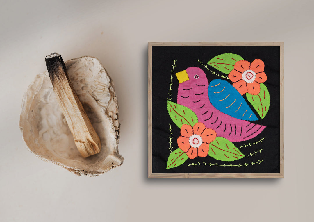 Pink And Blue Bird Molita