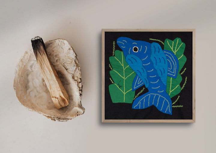 Blue Dolphin Among Ferns Molita