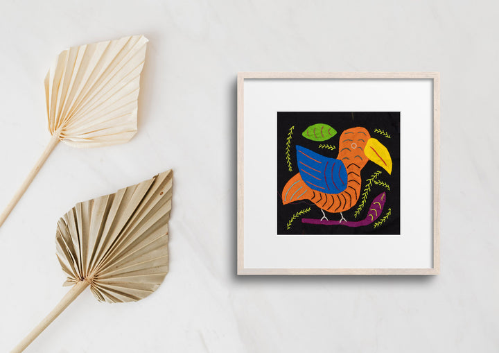 Orange Blue Wing Bird Molita