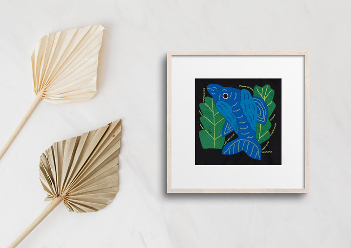 Blue Dolphin Among Ferns Molita