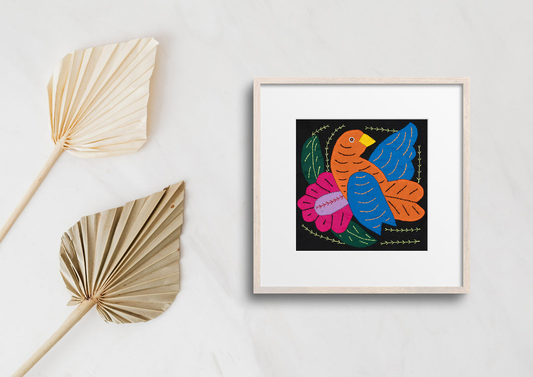Orange And Blue Bird Molita