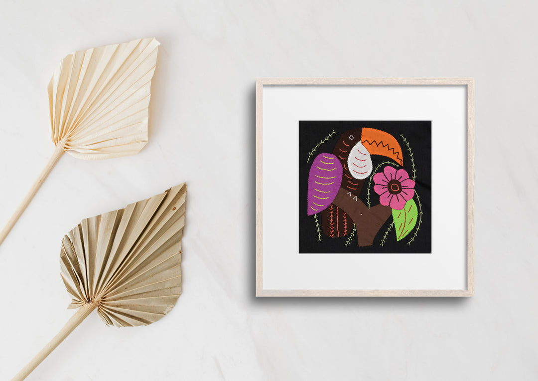 Brown And Purple Toucan Parrot Bird Molita