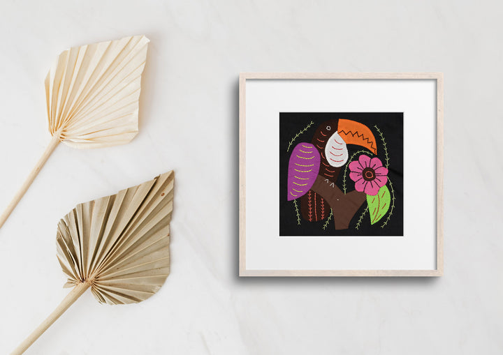 Brown And Purple Toucan Parrot Bird Molita