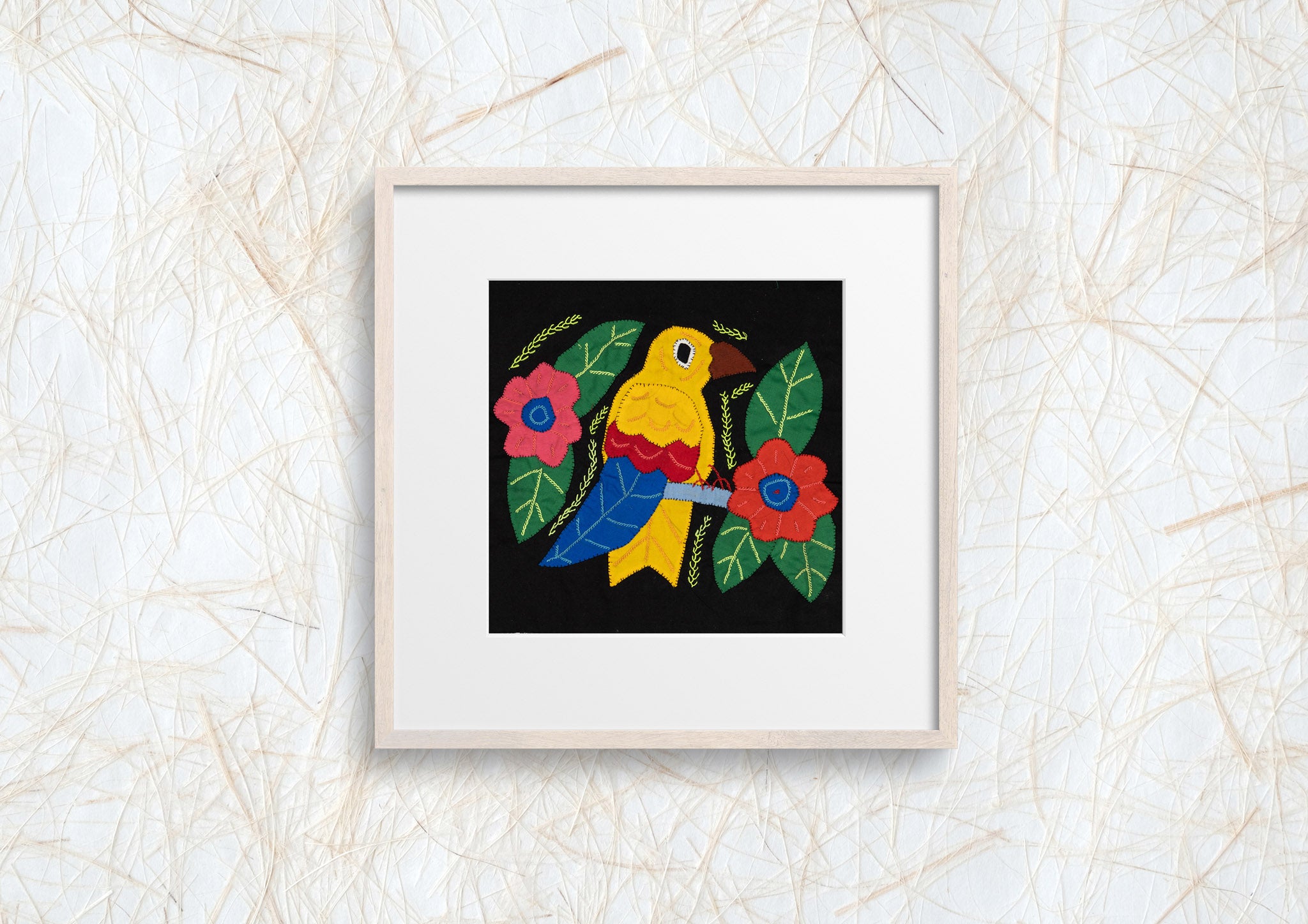 Yellow Red And Blue Canary Bird Molita