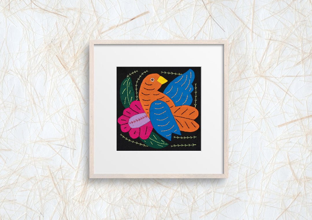 Orange And Blue Bird Molita