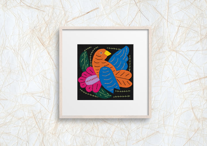 Orange And Blue Bird Molita