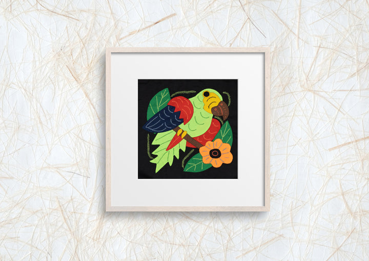 Green Red and Blue Parrot Bird Molita