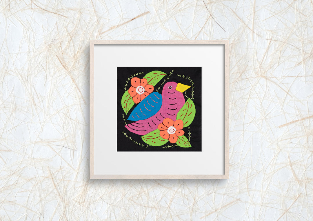 Pink And Blue Seedeater Bird Molita