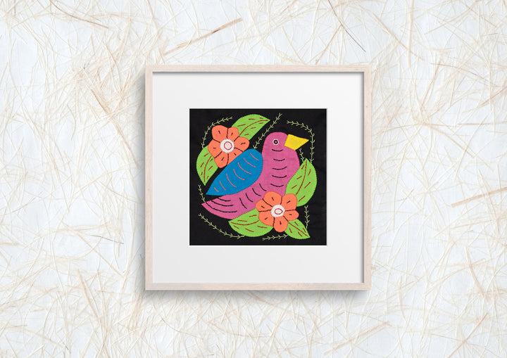 Pink And Blue Seedeater Bird Molita