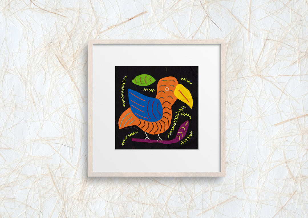 Orange Blue Wing Bird Molita