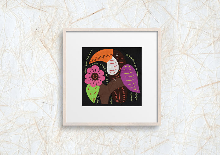 Purple And Brown Toucan Parrot Bird Molita