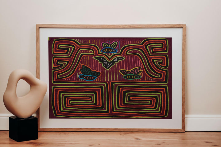 Butterfly Symmetry Vintage Mola