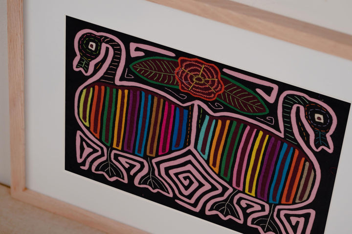 Rainbow Pink Goose Bird Mola