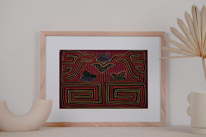 Butterfly Symmetry Vintage Mola
