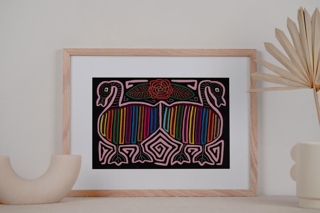 Rainbow Pink Goose Bird Mola