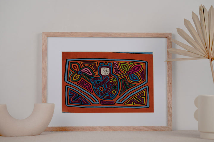 Orange Blue White Face Monkey Mola