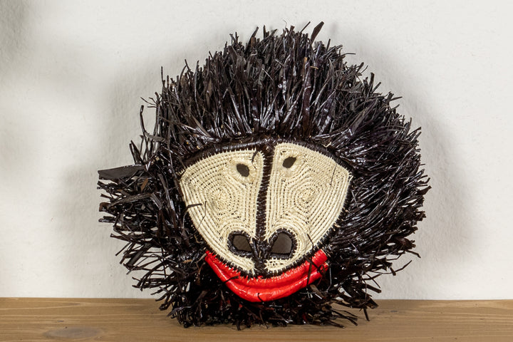 Black White Red Lip Monkey Mask