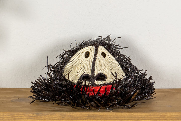Black White Red Lip Monkey Mask