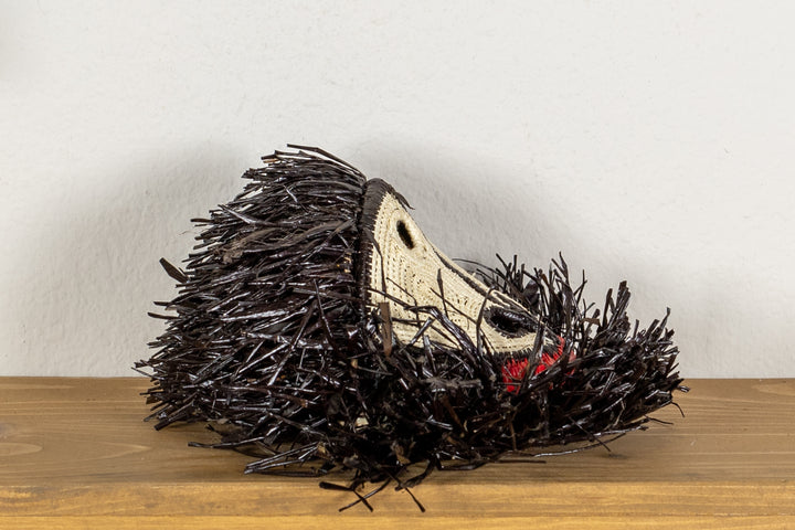 Black White Red Lip Monkey Mask