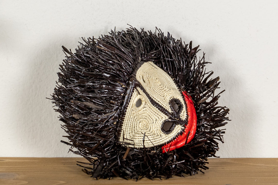 Black White Red Lip Monkey Mask