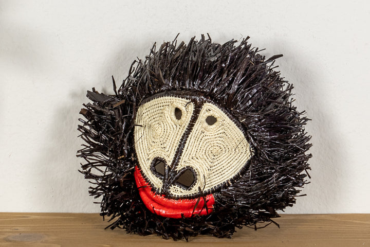 Black White Red Lip Monkey Mask
