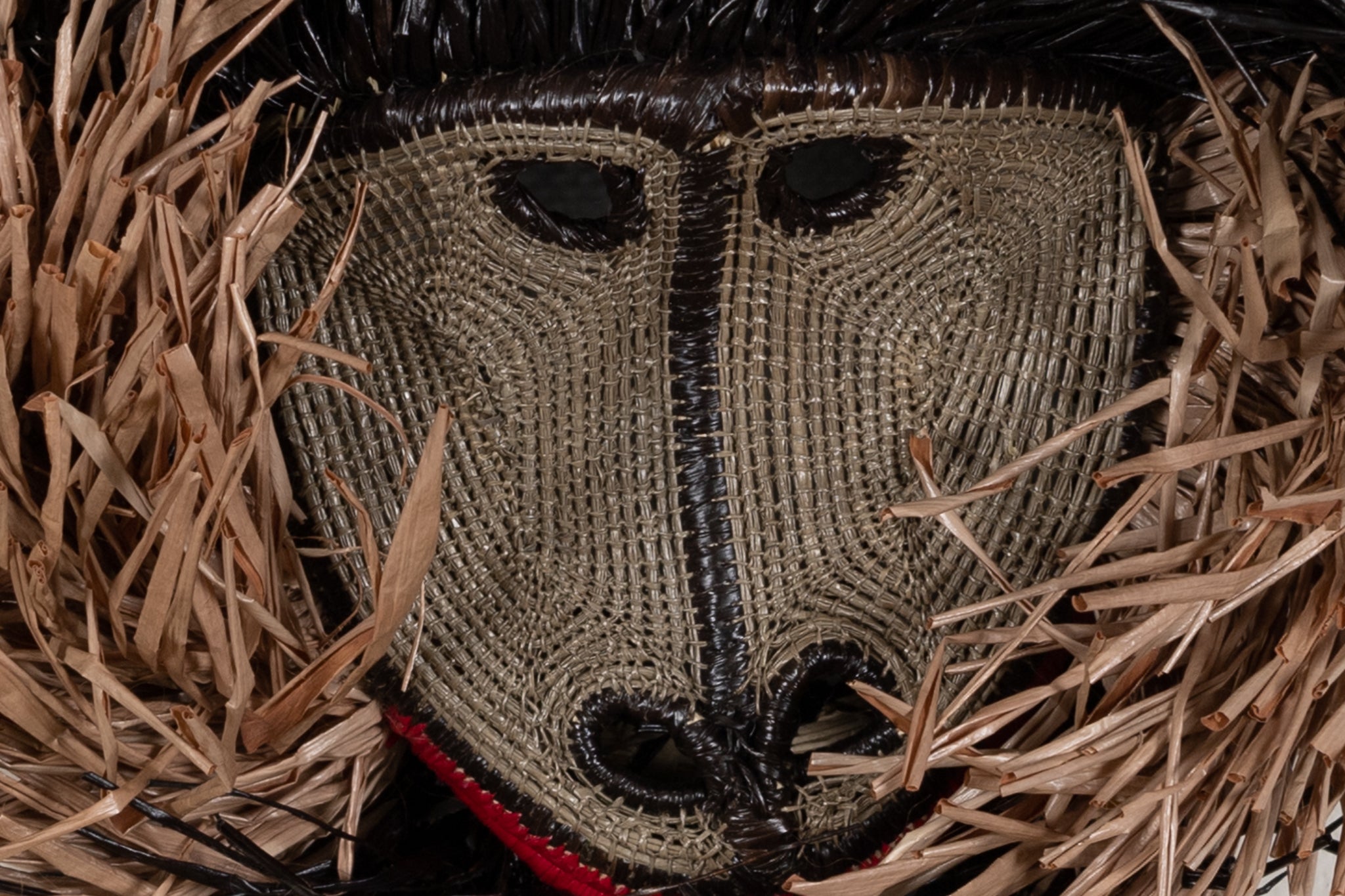 Two-Tone Brown Hot Lip Monkey Mask