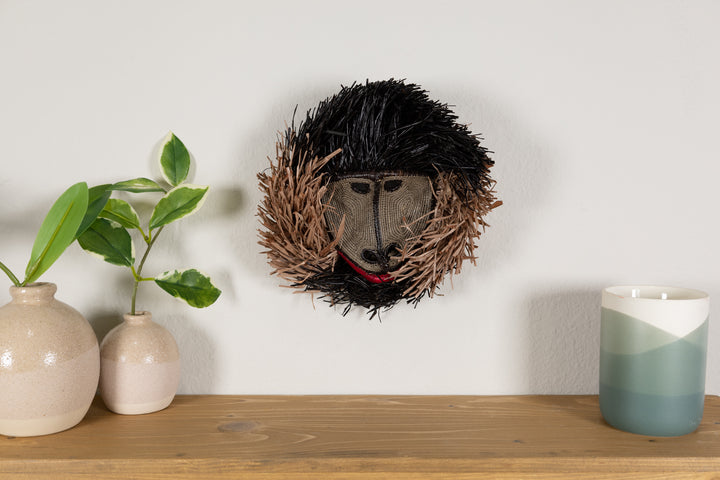 Two-Tone Brown Hot Lip Monkey Mask