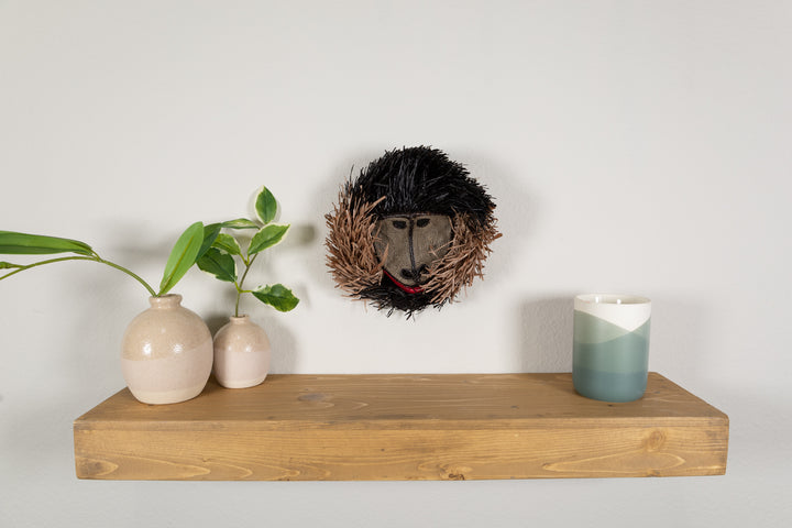 Two-Tone Brown Hot Lip Monkey Mask