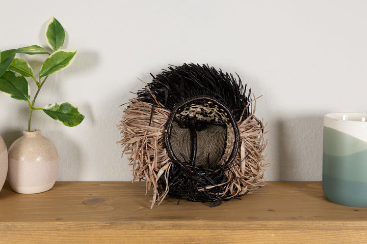 Two-Tone Brown Hot Lip Monkey Mask