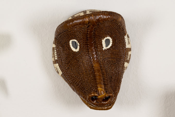 White Eye Brown Baboon Monkey Mask