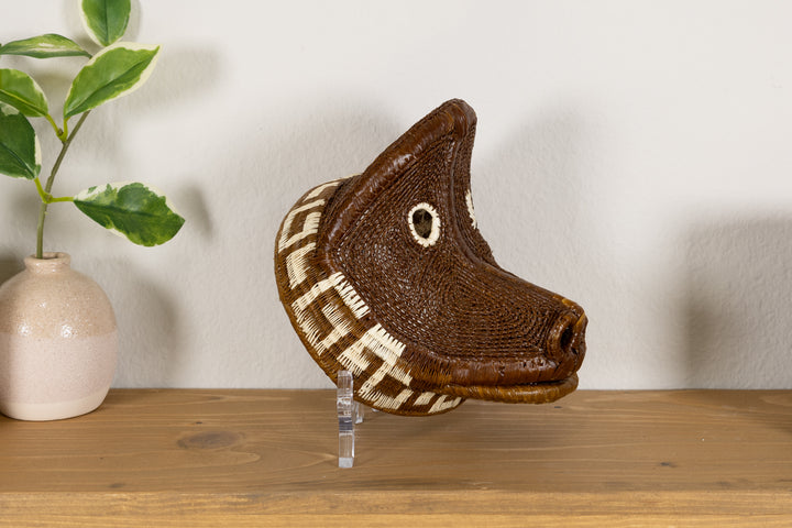 White Eye Brown Baboon Monkey Mask
