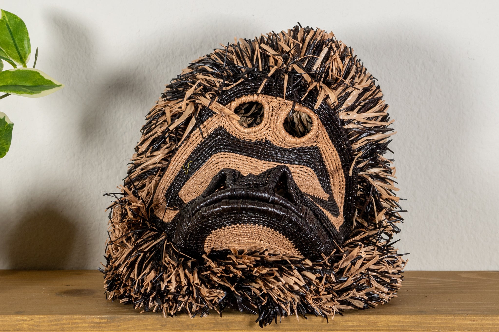 Black and Brown Spider Monkey Mask